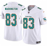Men & Women & Youth Miami Dolphins #83 Tahj Washington White 2025 Draft F.U.S.E. Vapor Limited Stitched Jersey,baseball caps,new era cap wholesale,wholesale hats